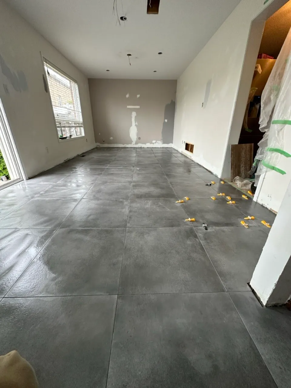 Interior flooring installation